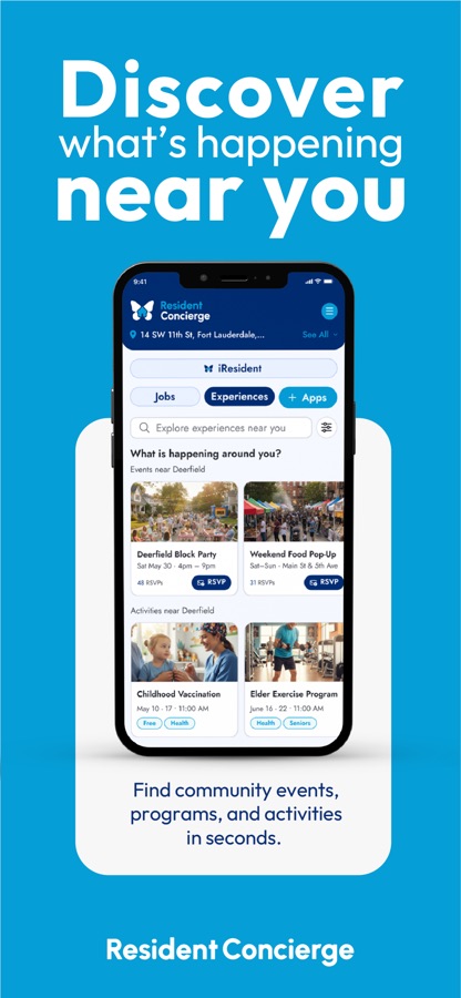 Resident Concierge — screens